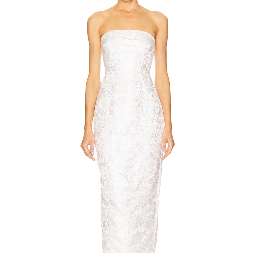 Sau Lee Jennifer Dress - White Strapless Sleeveless Bridal Gown
